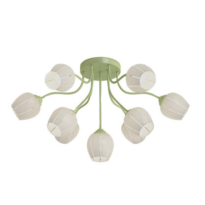 Flower Dimmable French Style Ceiling Light