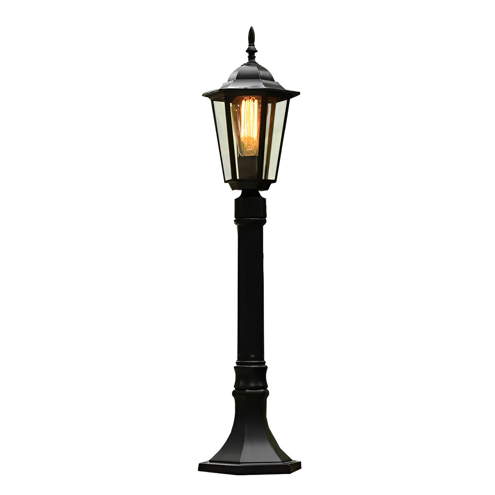 Traditional Black E27 LED Path Post Light