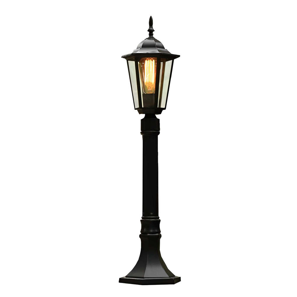 Traditional Black E27 LED Path Post Light