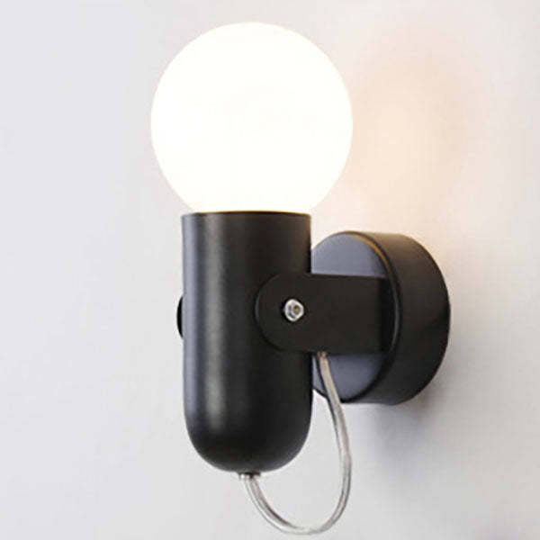 Nordic Solid Color Round Sconce