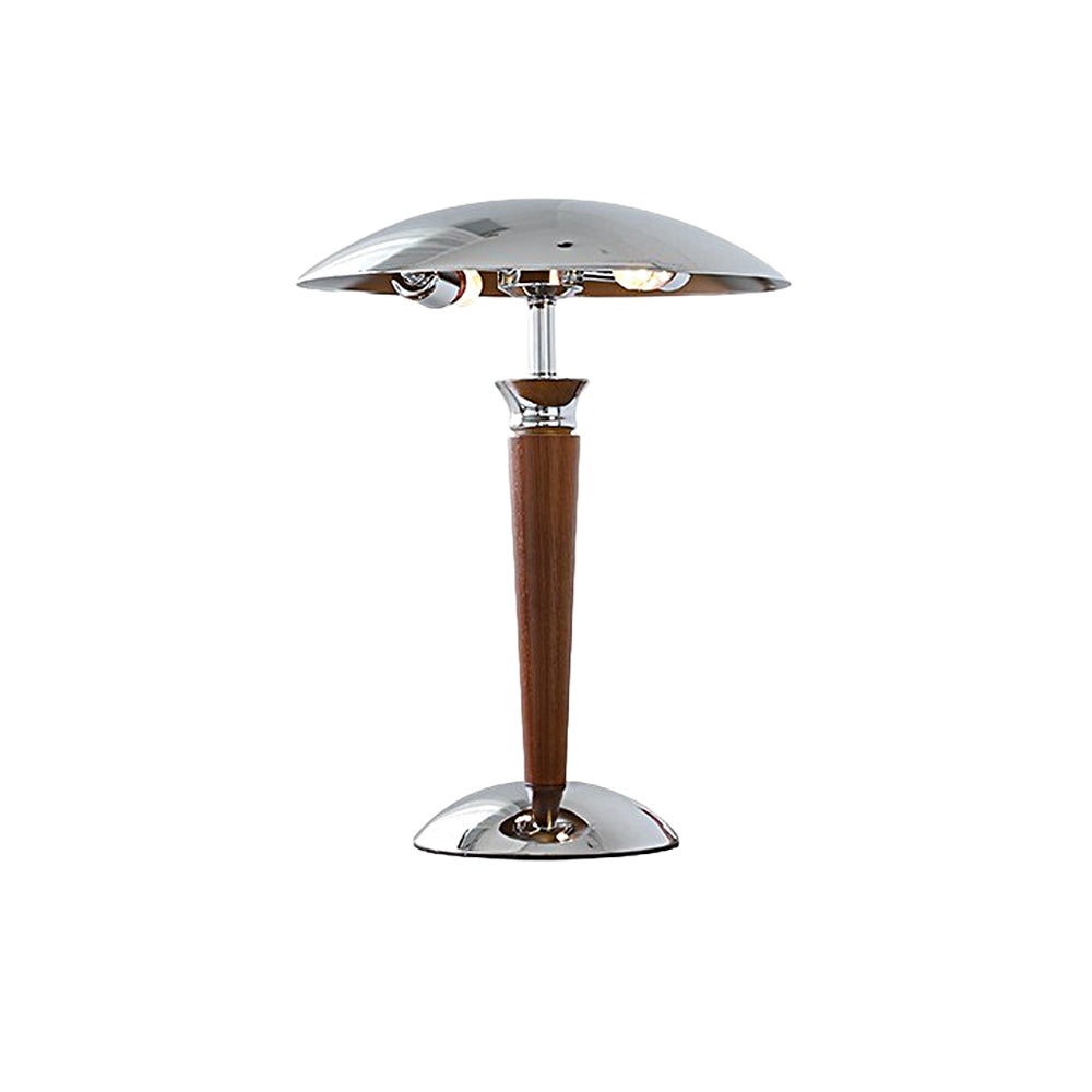 Chrome Mushroom Umbrella 3-Step LED Table Lamp