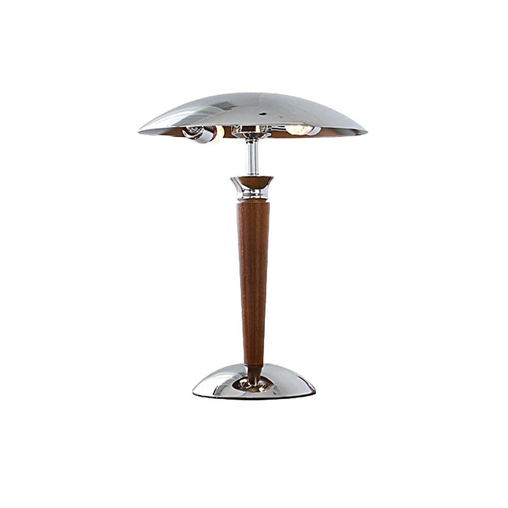 Chrome Mushroom Umbrella 3-Step LED Table Lamp