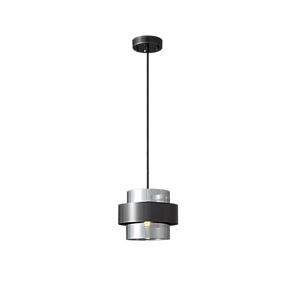 Glass Ring Three-Step Dimming Modern Pendant Light