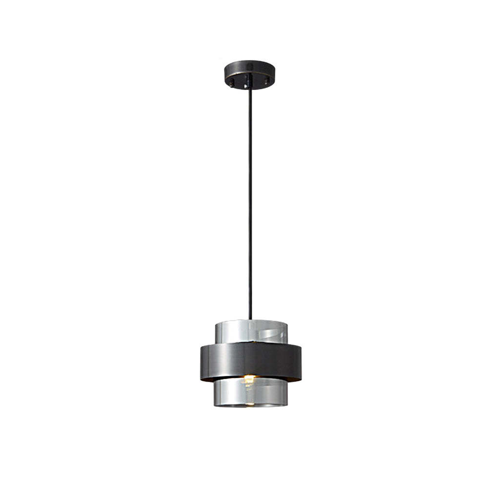 Glass Ring Three-Step Dimming Modern Pendant Light