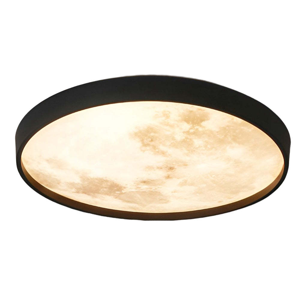 Moon Dimmable LED Modern Flush Mount Light