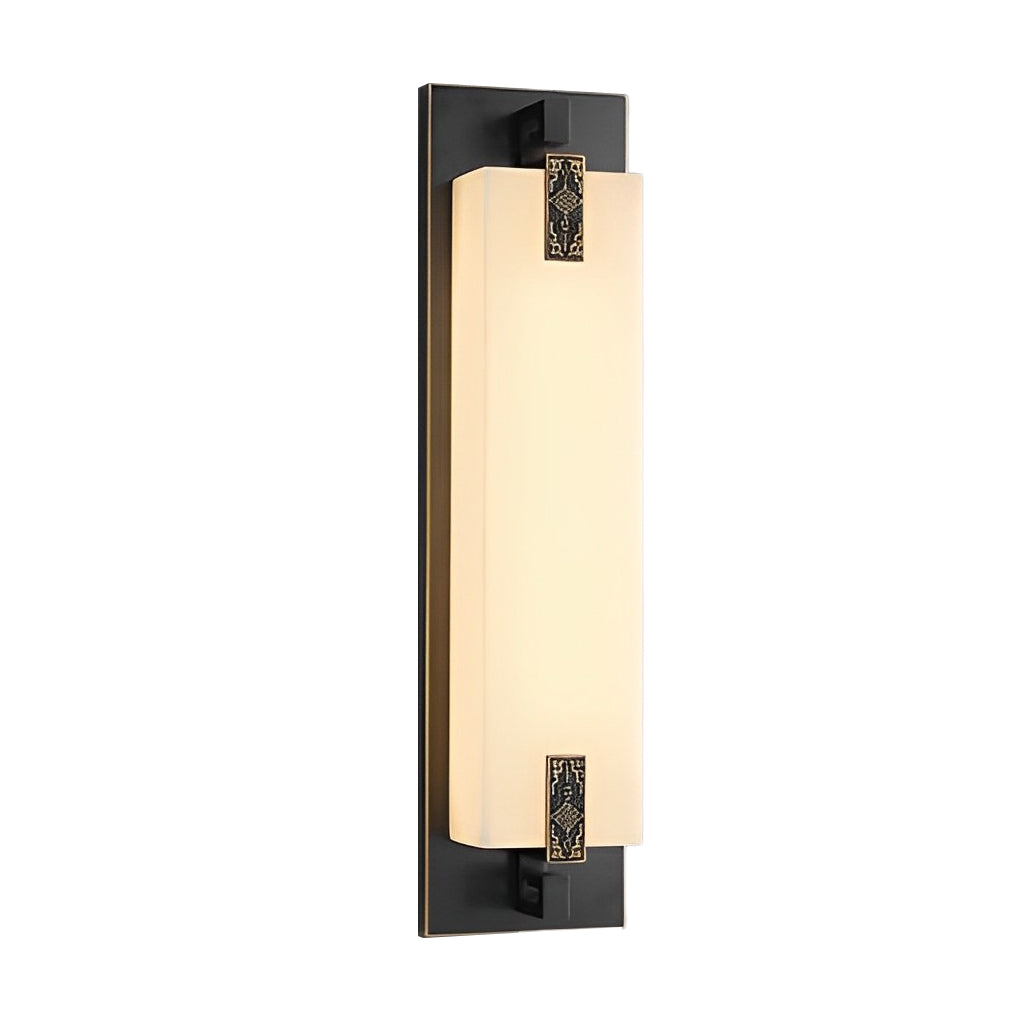 Outdoor Waterproof LED Copper Retro Exterior Wall Lights Sconces Lighting-Lighom
