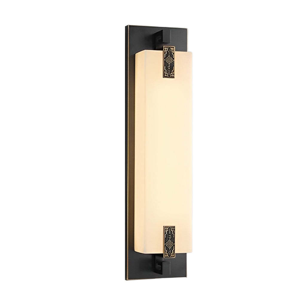 Outdoor Waterproof LED Copper Retro Exterior Wall Lights Sconces Lighting-Lighom