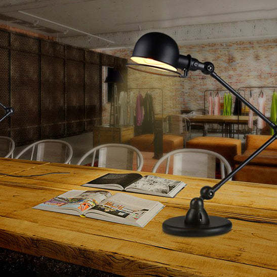 Vintage Industrial Iron Mechanical Arm Lamp