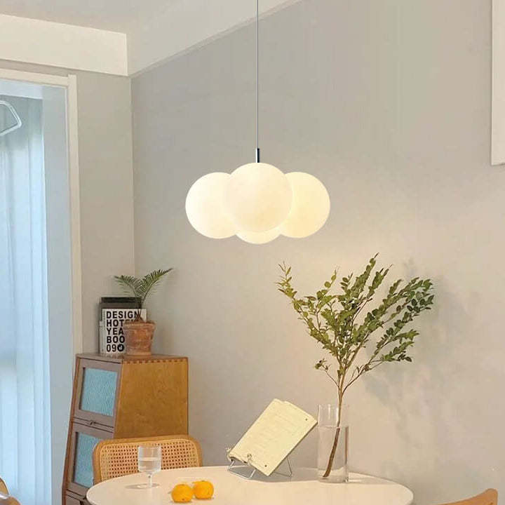 Nordic White Bubble Acrylic Chandelier — 8 Light / 110V-120V For US/CA
