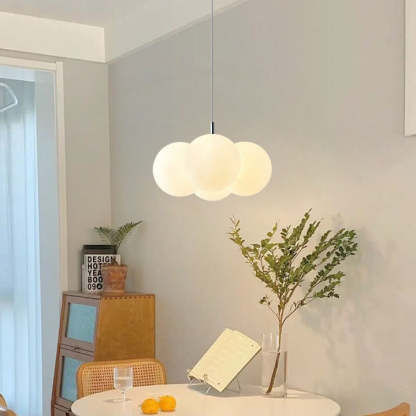 Nordic White Bubble Acrylic Chandelier — 8 Light / 110V-120V For US/CA