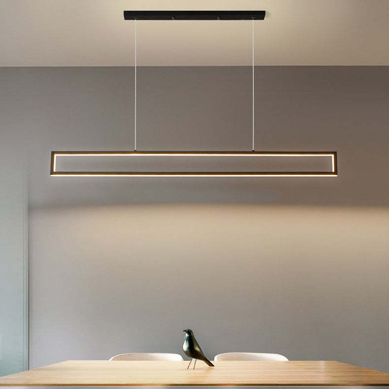 Minimalist Long Frame LED Chandelier