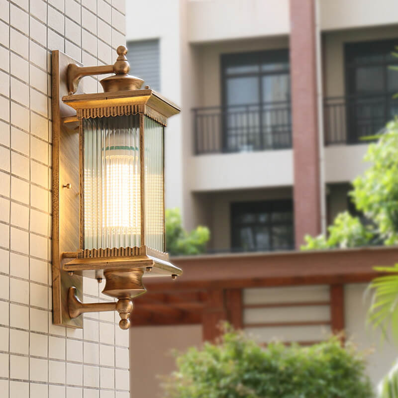 Retro Rectangular Outdoor Wall Sconce