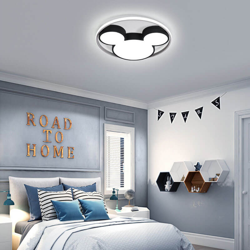 Cartoon Mouse LED Flush Mount Light