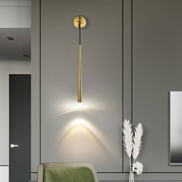 Minimalist Luxury Gold Strip Wall Sconce