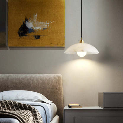 Nordic Spanish Marble Dome Pendant Light — 220V-240V For UK/AU