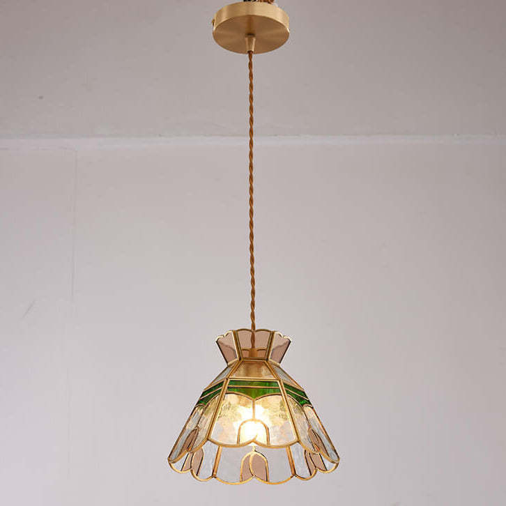 Lighom vintage bell brass glass copper pendant lighting