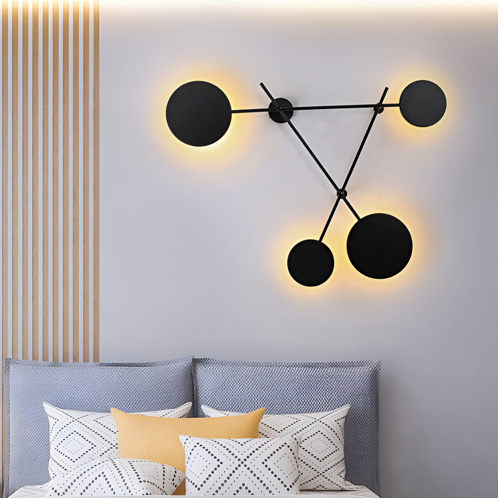 Geometric Round LED Nordic Wall Sconce Lighting Wall Lamp Wall Light Fixture-Lighom