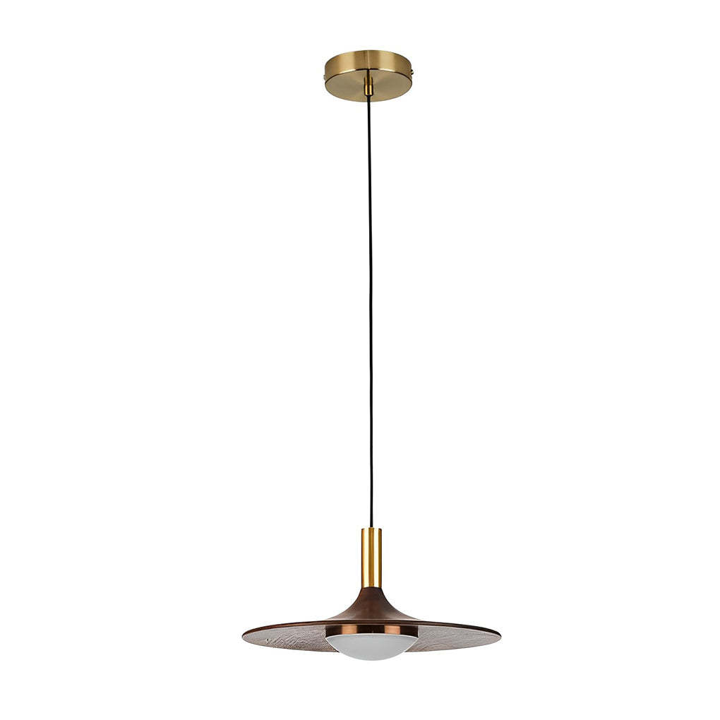 Flying Saucer Wood LED Nordic Pendant