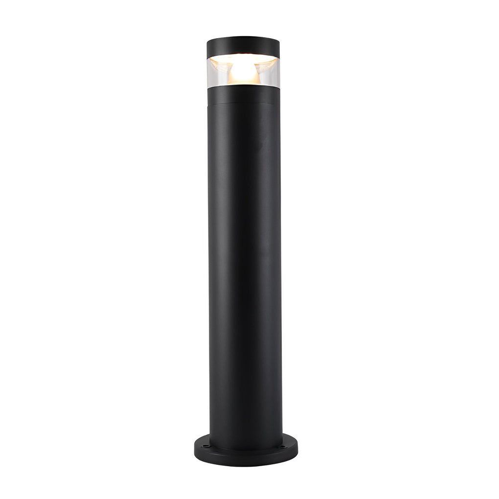 Cylindrical Creative Waterproof LED Black Modern Outdoor Lawn Lights-Lighom
