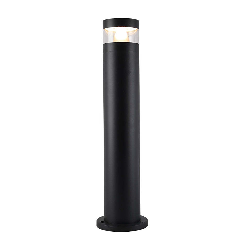 Cylindrical Creative Waterproof LED Black Modern Outdoor Lawn Lights-Lighom