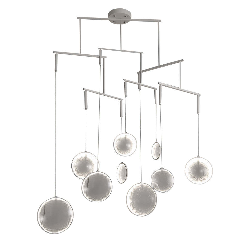 White Focus LED Chandelier