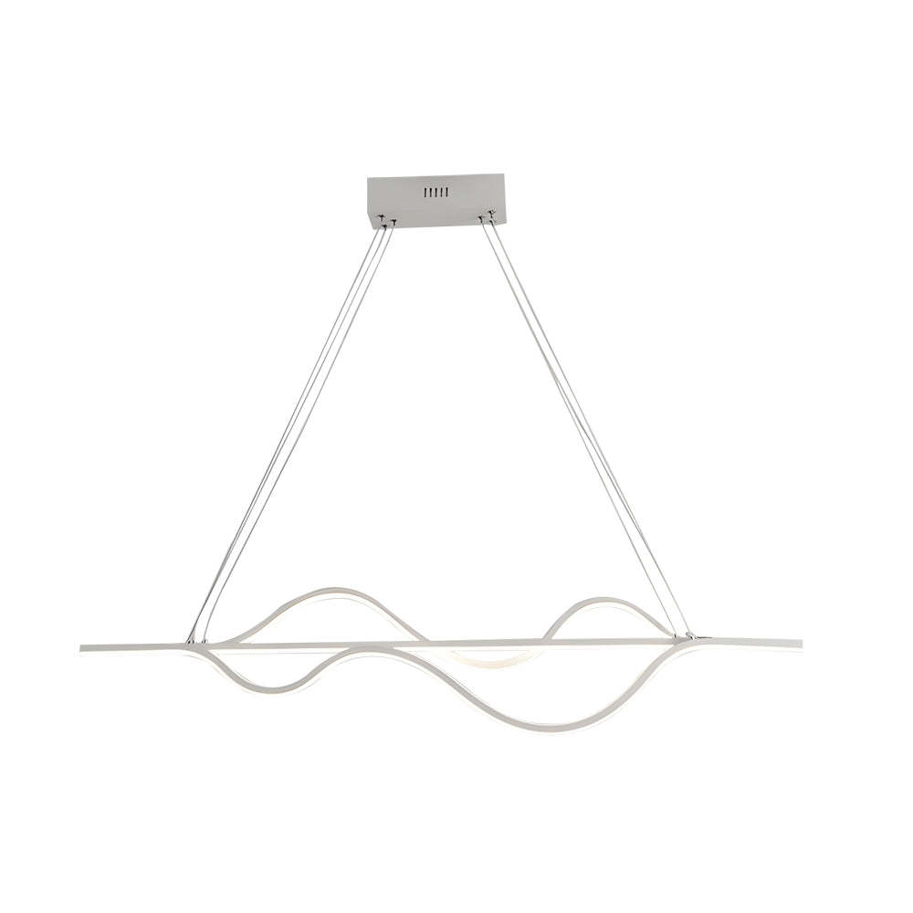 Sleek Wave Modern Pendant Light Dimmable LED