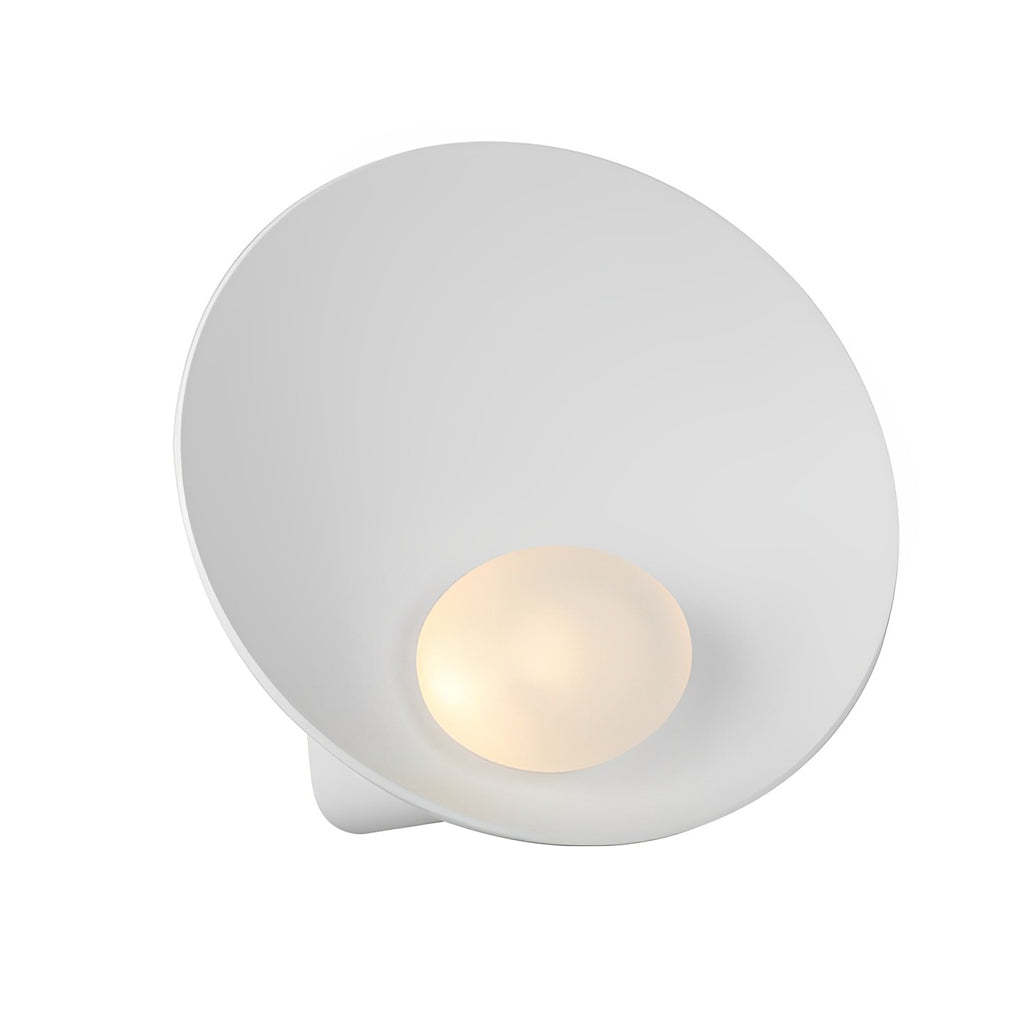 Round Creative Resin Glass White Nordic Decorative Wall Sconces Lighting-Lighom