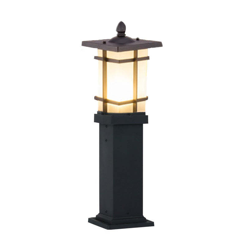 Elegant Vintage Pavilion Black Light Post Retro Outdoor Pathway Lamp-Lighom