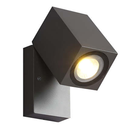 Square Adjustable Waterproof Motion Sensor LED Sconces Indoor Outdoor Wall Lamp Spot Lights-Lighom