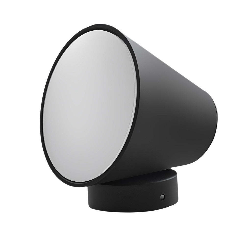 Cone Shape LED Waterproof Black Modern Outdoor Wall Lamp Exterior Lights-Lighom