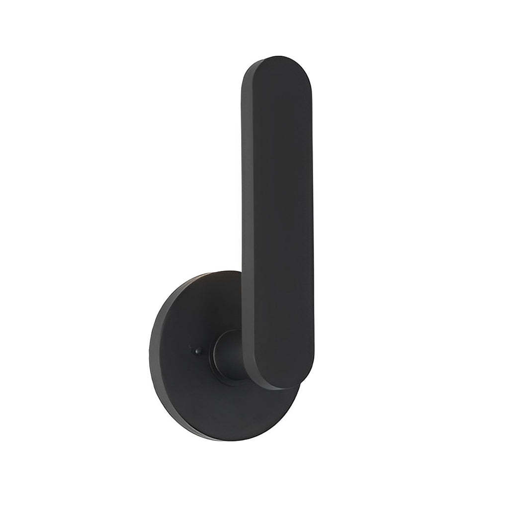 12 in. Matte Black Aluminum Armed LED Outdoor Wall Light