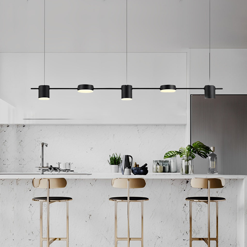 Lighom 5-light metal pendant lighting for kitchen — Brushed Gold