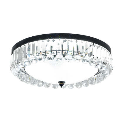 Round Crystal LED Dimmable American Ceiling Light