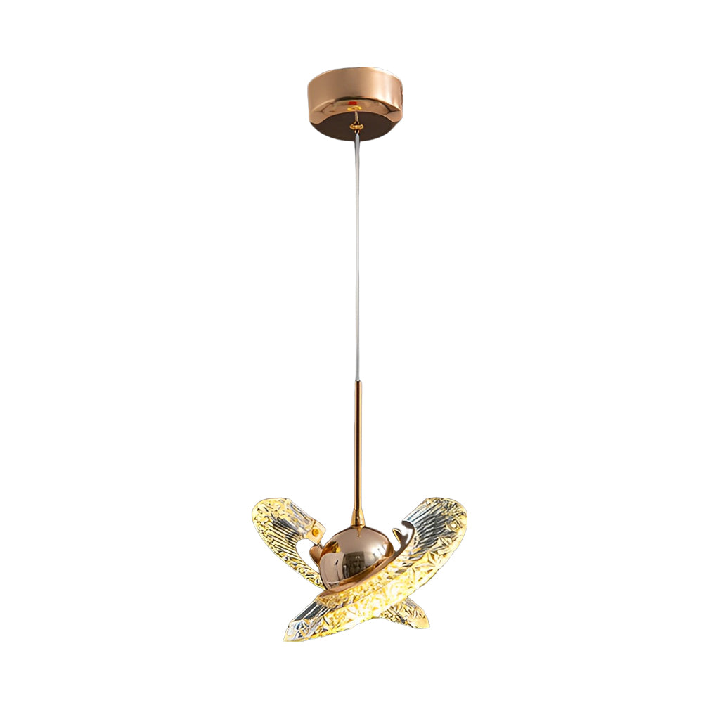 Adjustable Plated Mirror Metal Ball LED Nordic Pendant