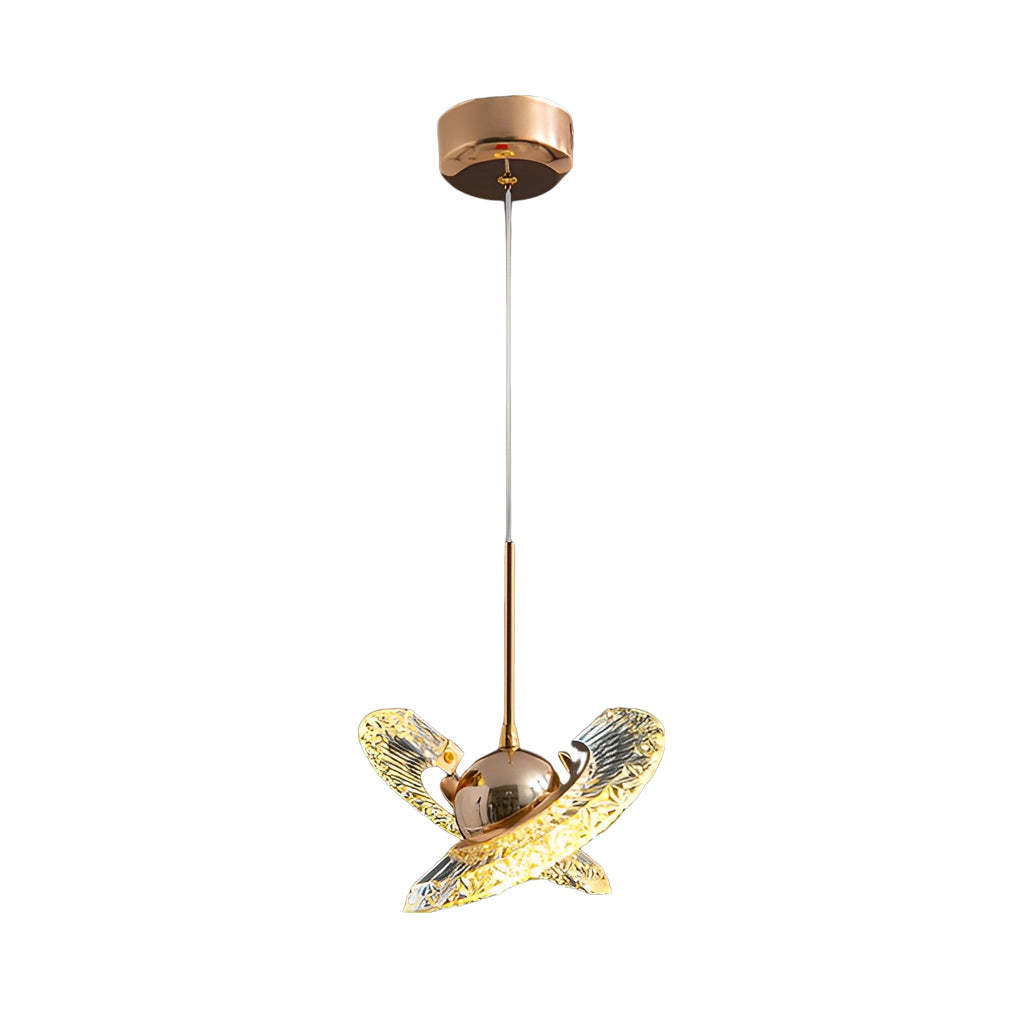 Adjustable Plated Mirror Metal Ball LED Nordic Pendant