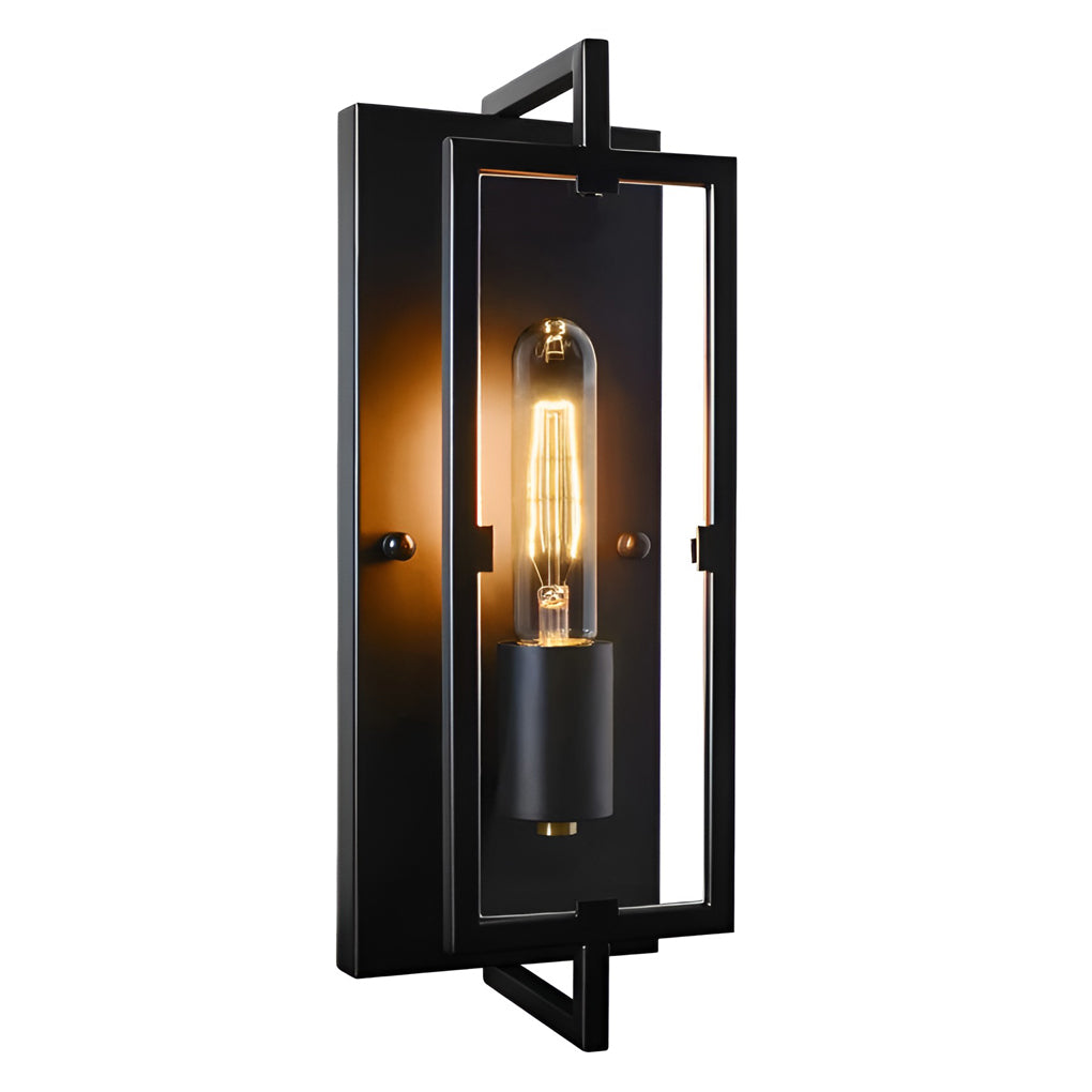 Rectangular Industrial Wall Sconce