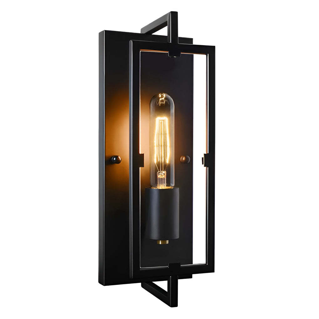 Rectangular Industrial Wall Sconce