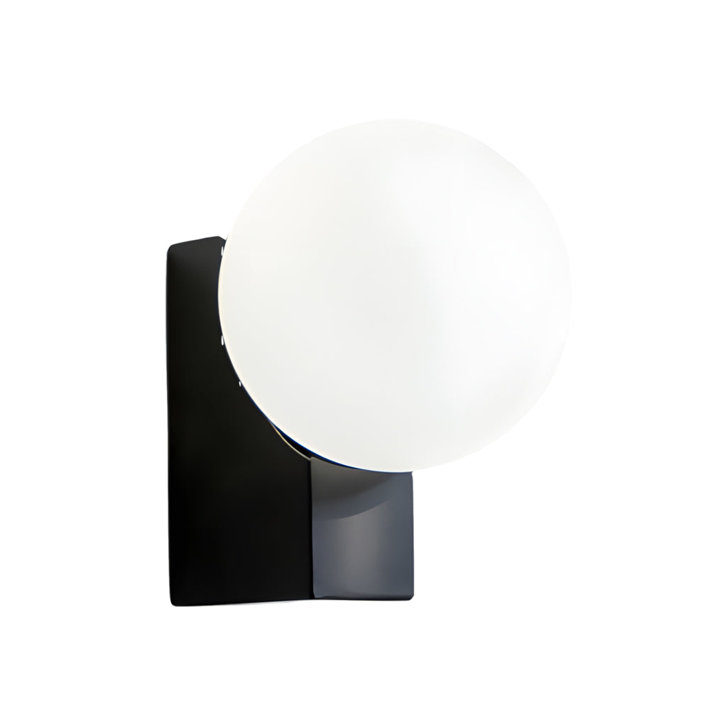 Cream White Glass Ball LED Wall Light with Dimmable Feature-Lighom