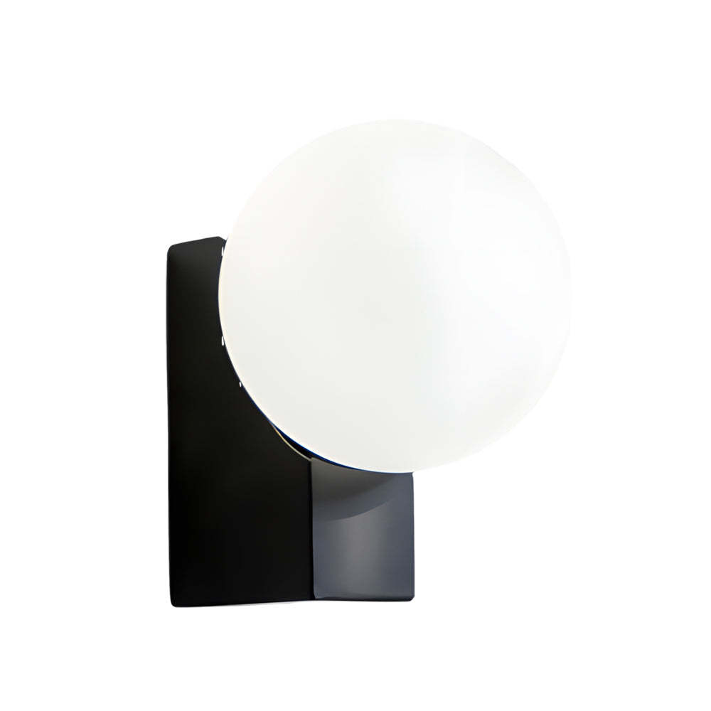 Cream Glass Ball Dimmable LED Wall Light