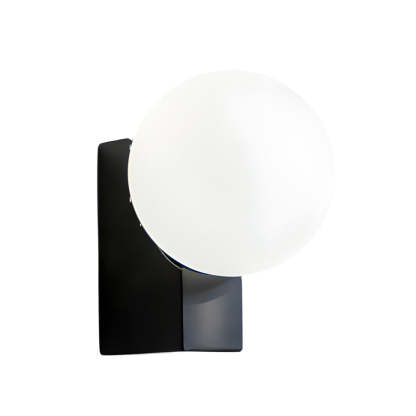 Cream White Glass Ball LED Wall Light with Dimmable Feature-Lighom