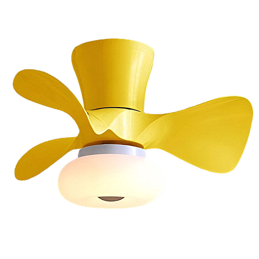 Macaron 3-Step Dimming LED Nordic Ceiling Fan