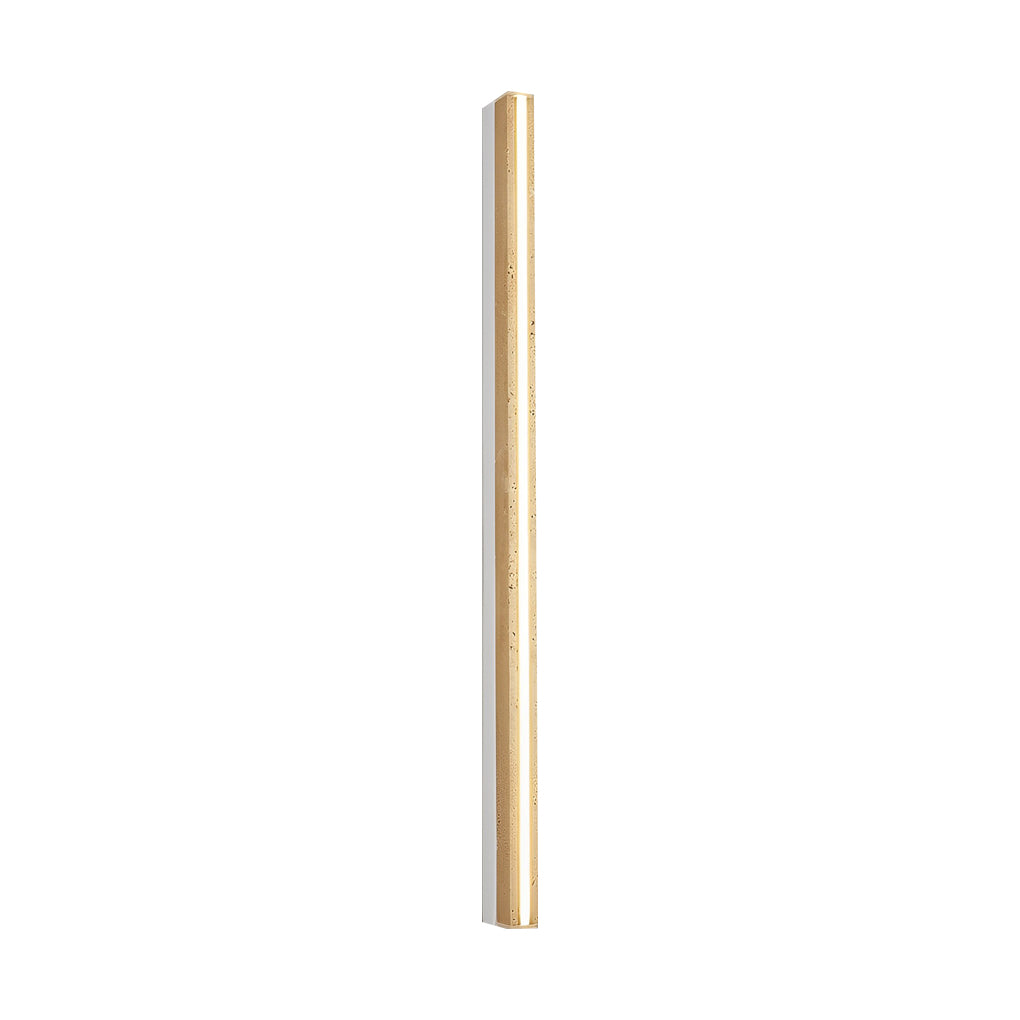 Strip Yellow Travertine LED Dimmable Wabi-Sabi Japanese-Style Wall Lamp-Lighom