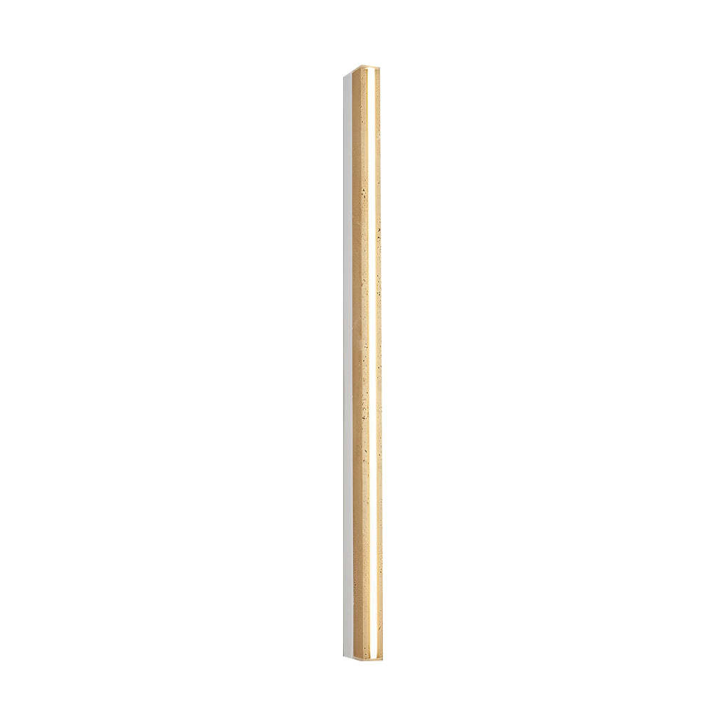 Strip Yellow Travertine LED Dimmable Wabi-Sabi Japanese-Style Wall Lamp-Lighom