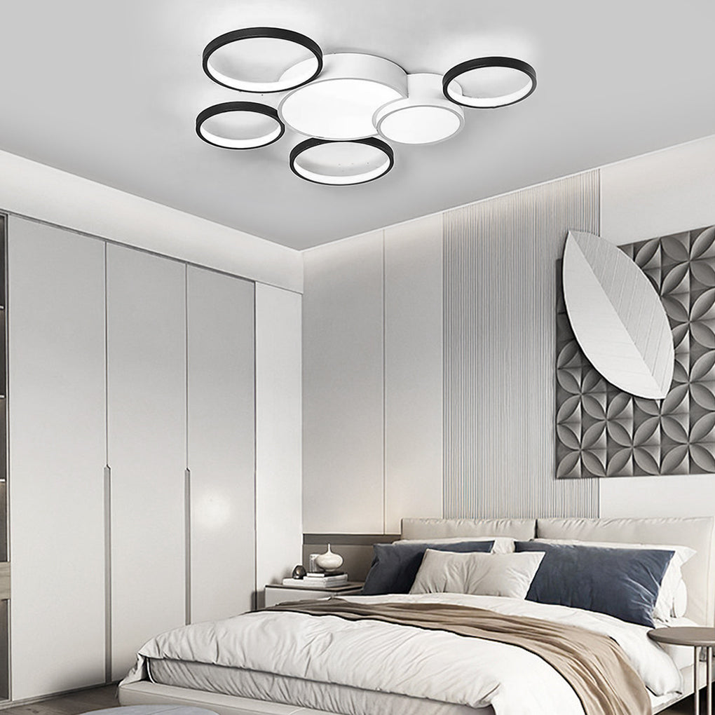 Multi-Circle LED Nordic Flush Mount