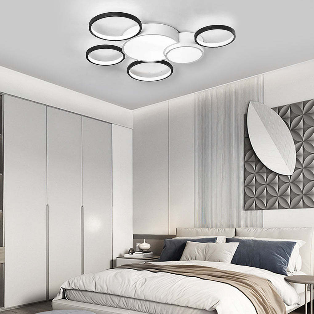 Multi-Circle LED Nordic Flush Mount