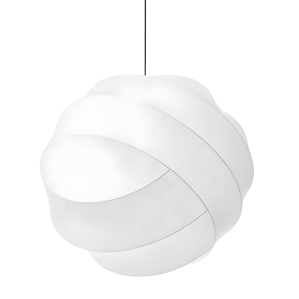Iron Silk Fabric Ball Wabi-Sabi Japanese Chandelier