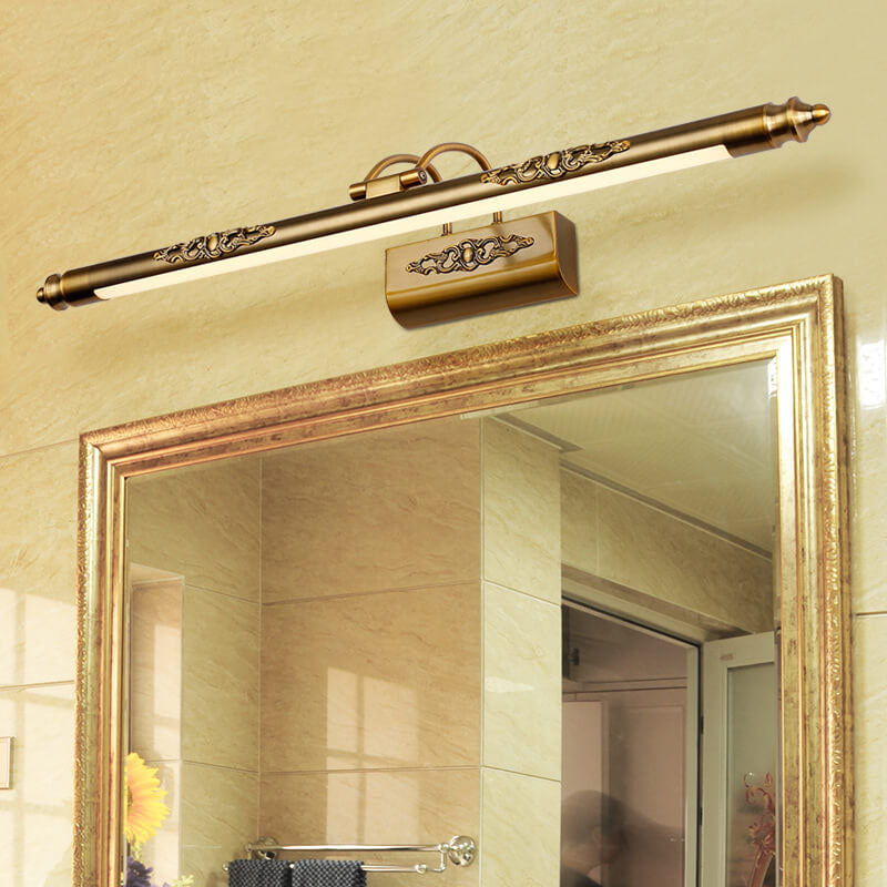 Retro European Carved LED Mirror Light