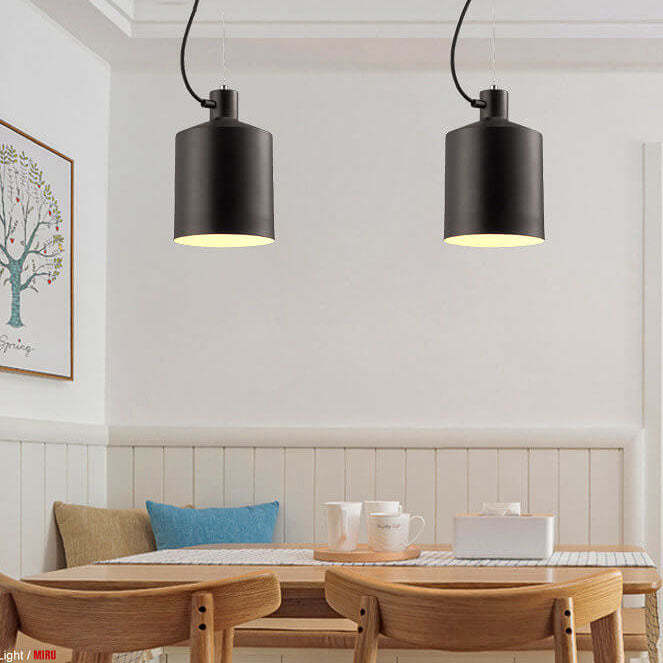 Nordic Macaron Bottle Aluminum Pendant Light