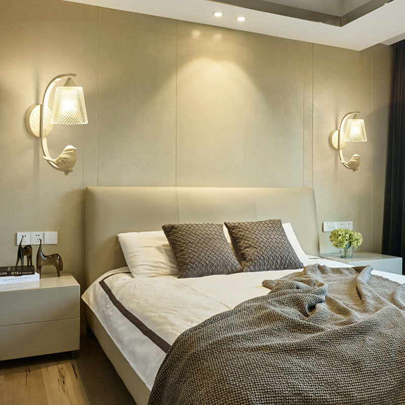 Modern bird white wall sconces — 220V-240V (UK/AU)