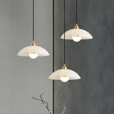 Nordic Spanish Marble Dome Pendant Light